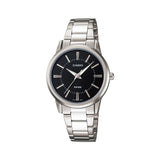 Casio Enticer Silver Ladies Chain Watch LTP-1303D-1AVDF