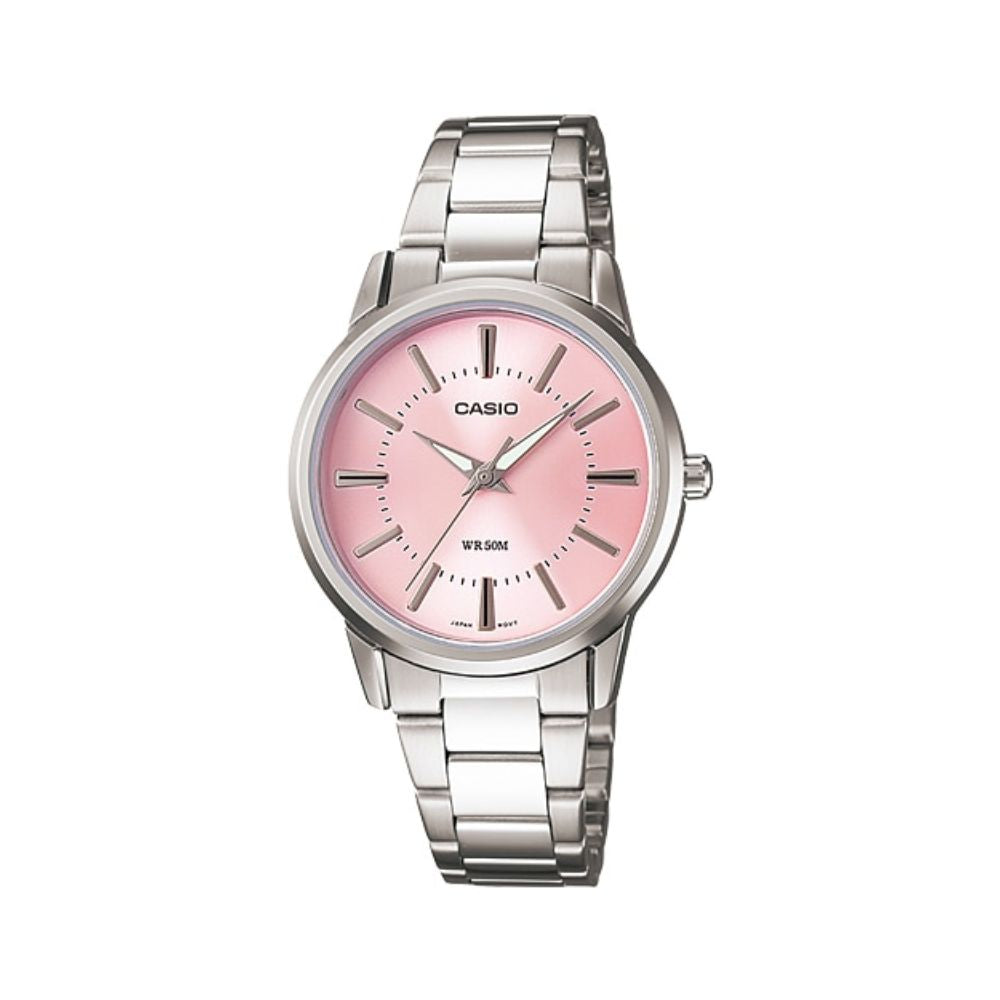 Casio Enticer Silver Ladies Chain Watch LTP-1303D-4AVDF