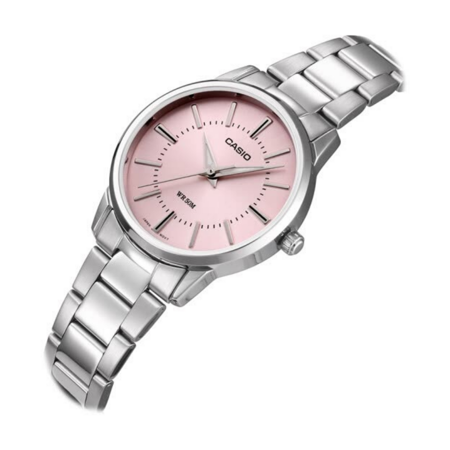 Casio Enticer Silver Ladies Chain Watch LTP-1303D-4AVDF