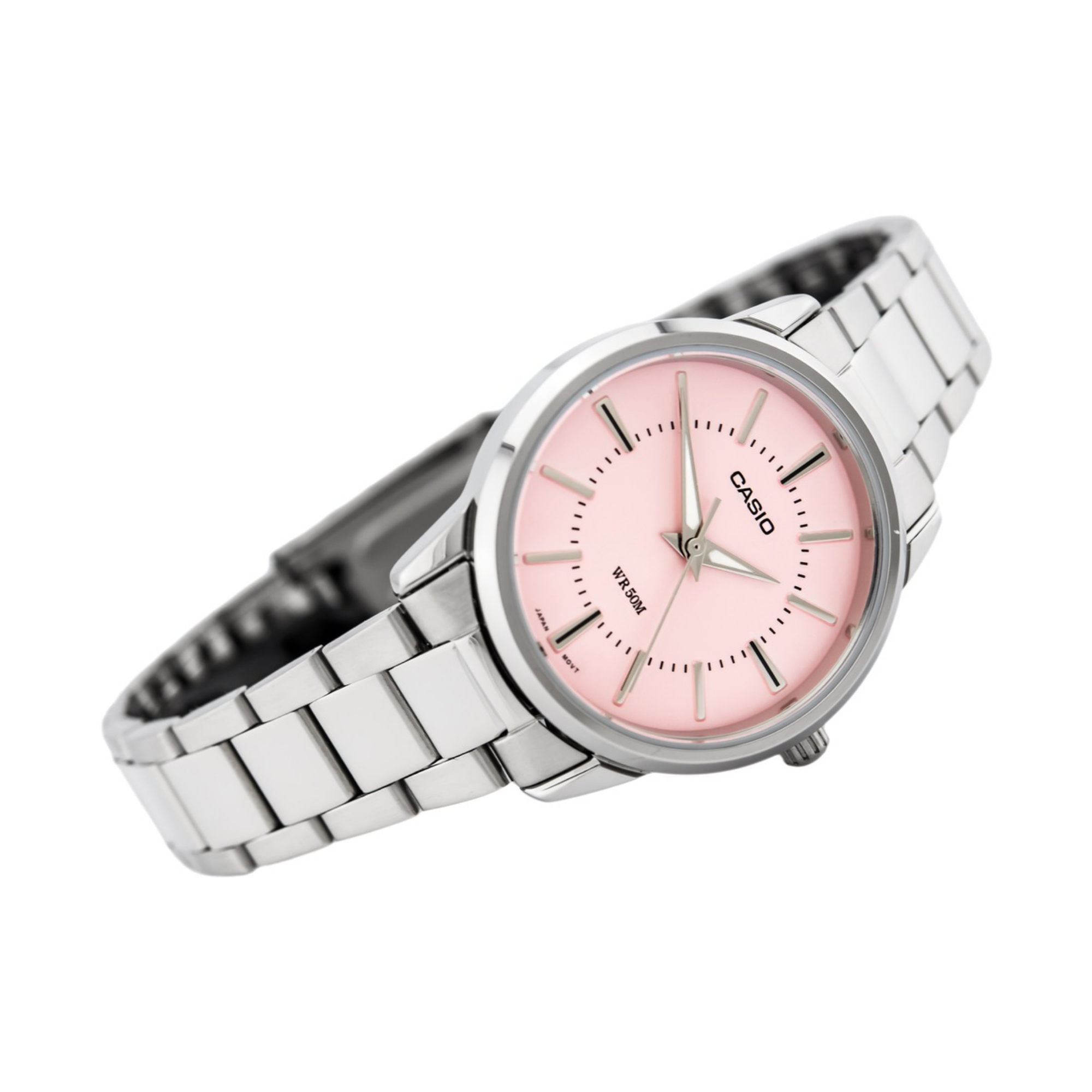Casio Enticer Silver Ladies Chain Watch LTP-1303D-4AVDF
