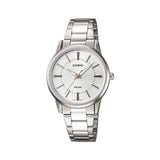 Casio Enticer Silver Ladies Chain Watch LTP-1303D-7AVDF
