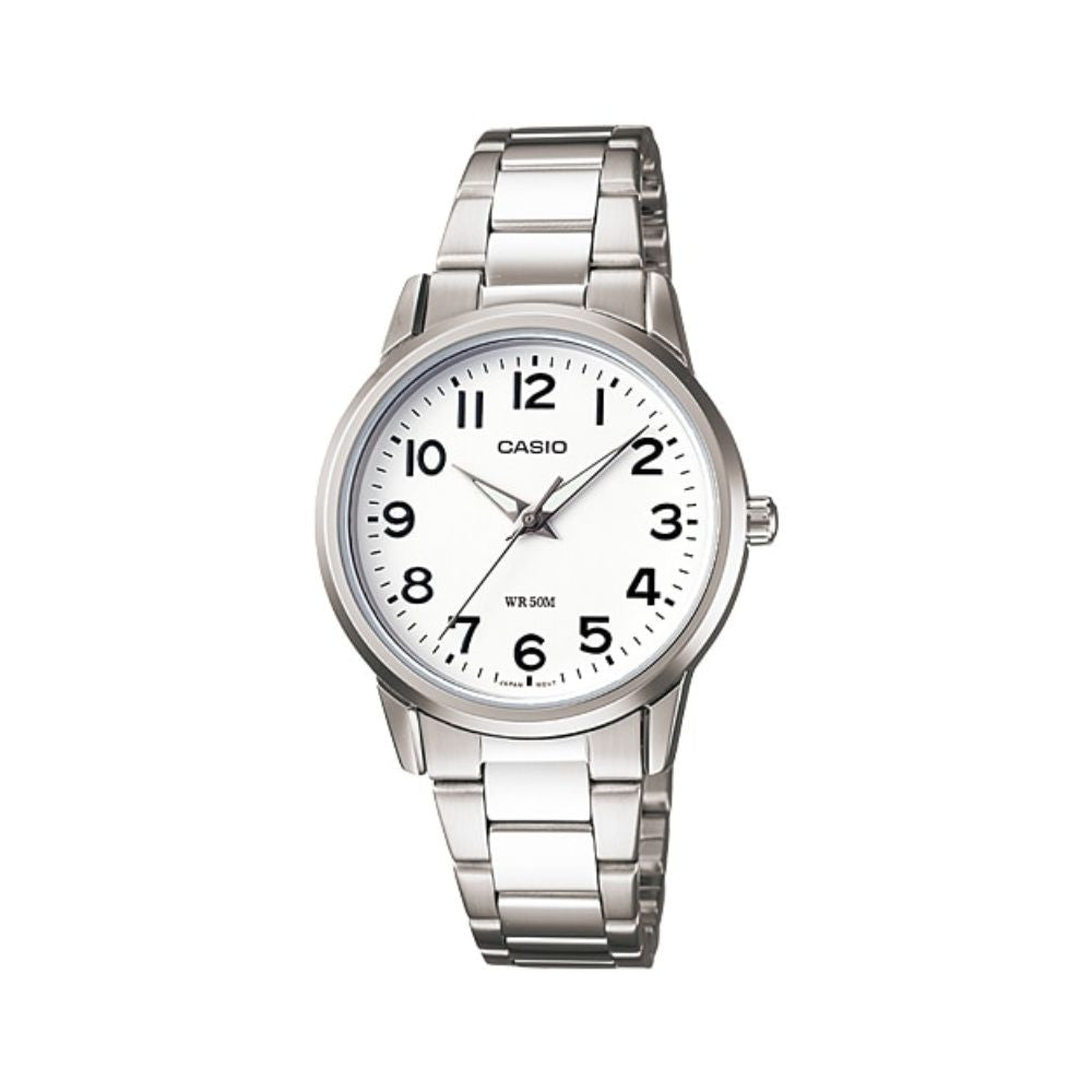 Casio Enticer Silver Ladies Chain Watch LTP-1303D-7BVDF
