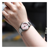 Casio Enticer Date Silver Ladies Chain Watch LTP-1314D-5AVDF