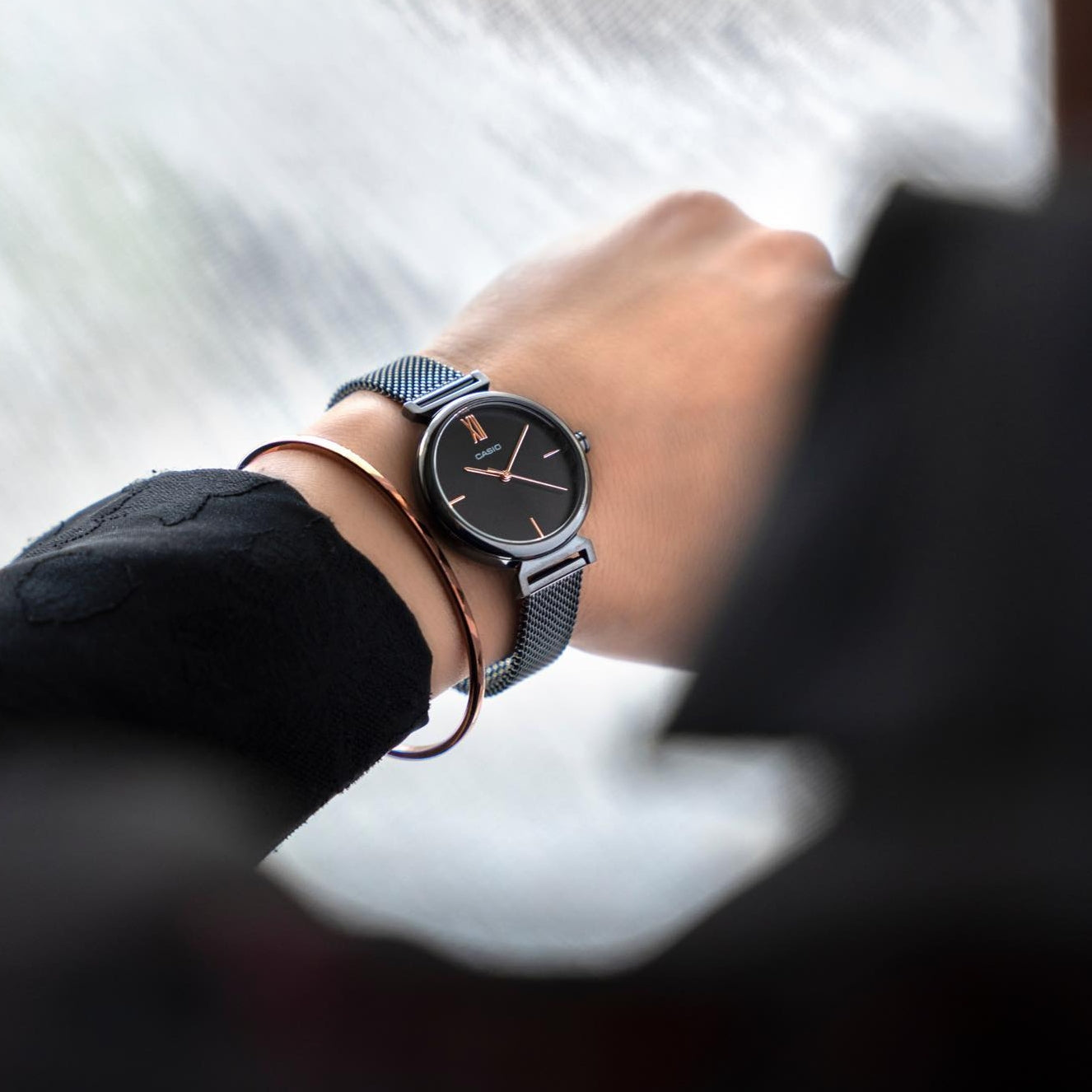 Casio Standard Ladies Mesh Chain Watch LTP-2023VMB-1CDR