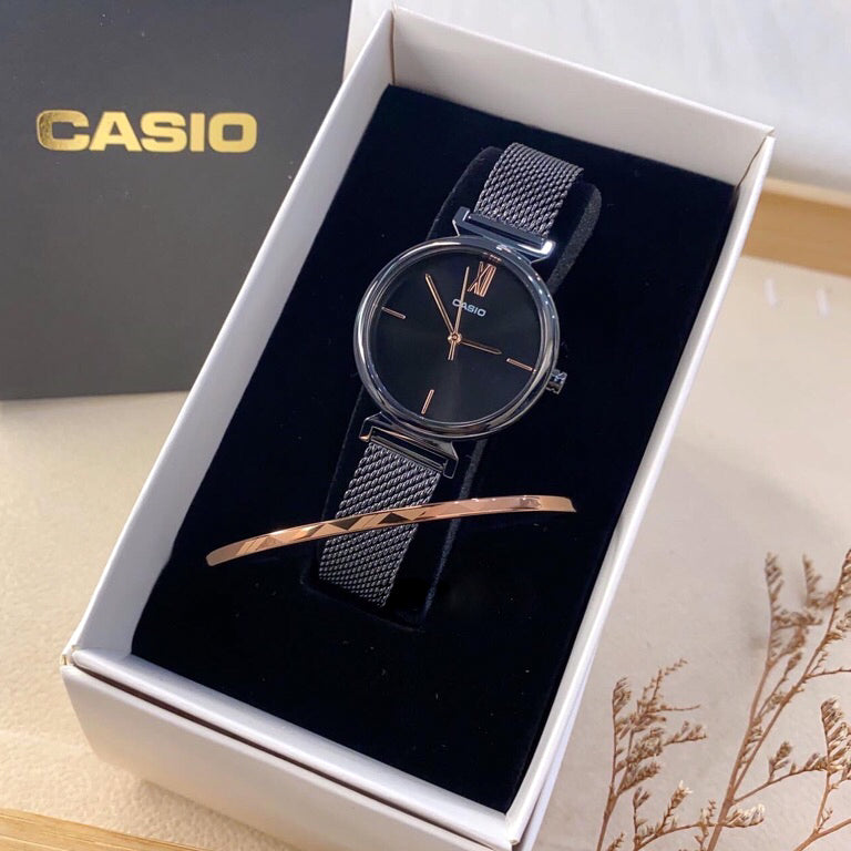 Casio Standard Ladies Mesh Chain Watch LTP-2023VMB-1CDR