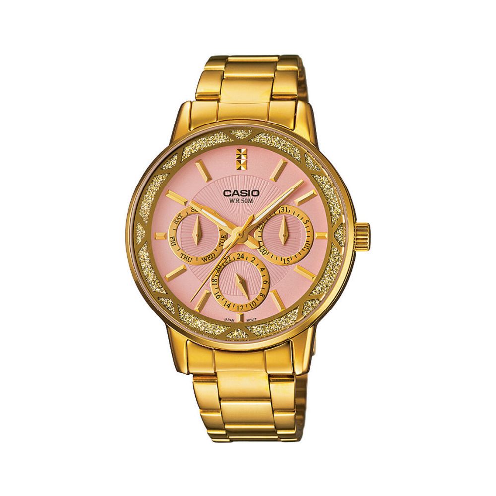 Casio Enticer Multifunction Ladies Chain Watch LTP-2087G-6AVDF