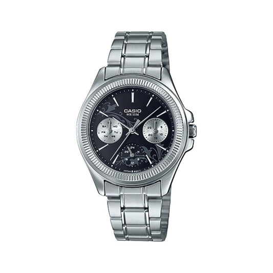 Casio Enticer Multifunction Ladies Chain Watch LTP-2088D-1A2VDF