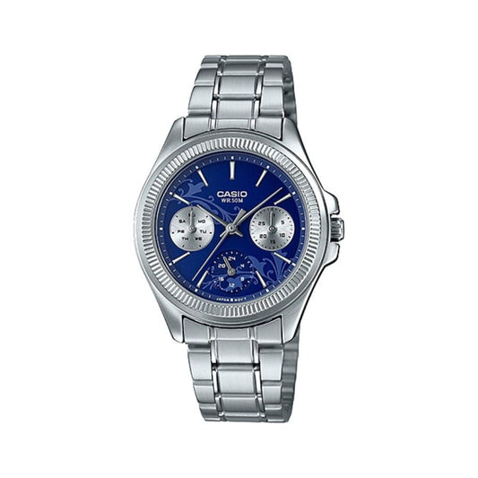 Casio Enticer Multifunction Ladies Chain Watch LTP-2088D-2A1VDF