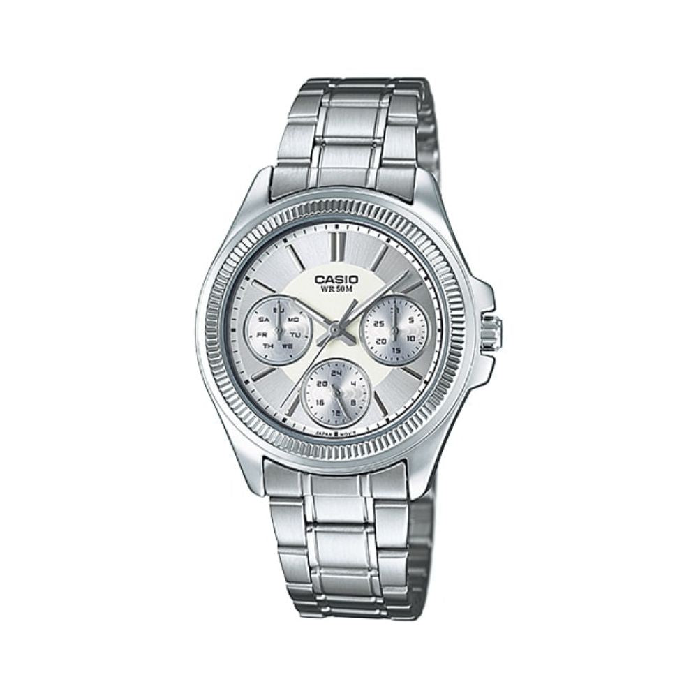 Casio Enticer Multifunction Ladies Chain Watch LTP-2088D-7AVDF