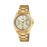 Casio Enticer Multifunction Ladies Chain Watch LTP-2088G-9AVDF