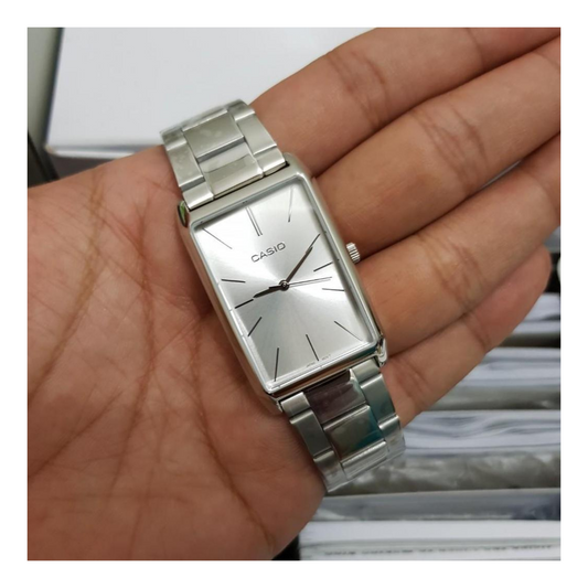 Casio Standard Ladies Stainless Steel Chain Watch LTP-E156D-7ADF
