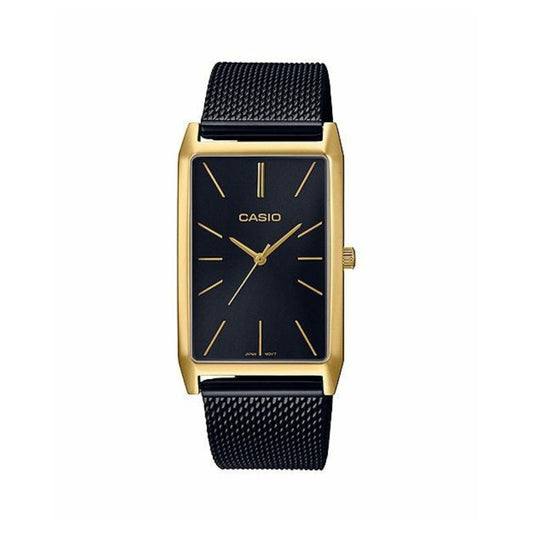 Casio Standard Golden Ladies Stainless Steel Mesh Chain Watch LTP-E156MGB-1ADF