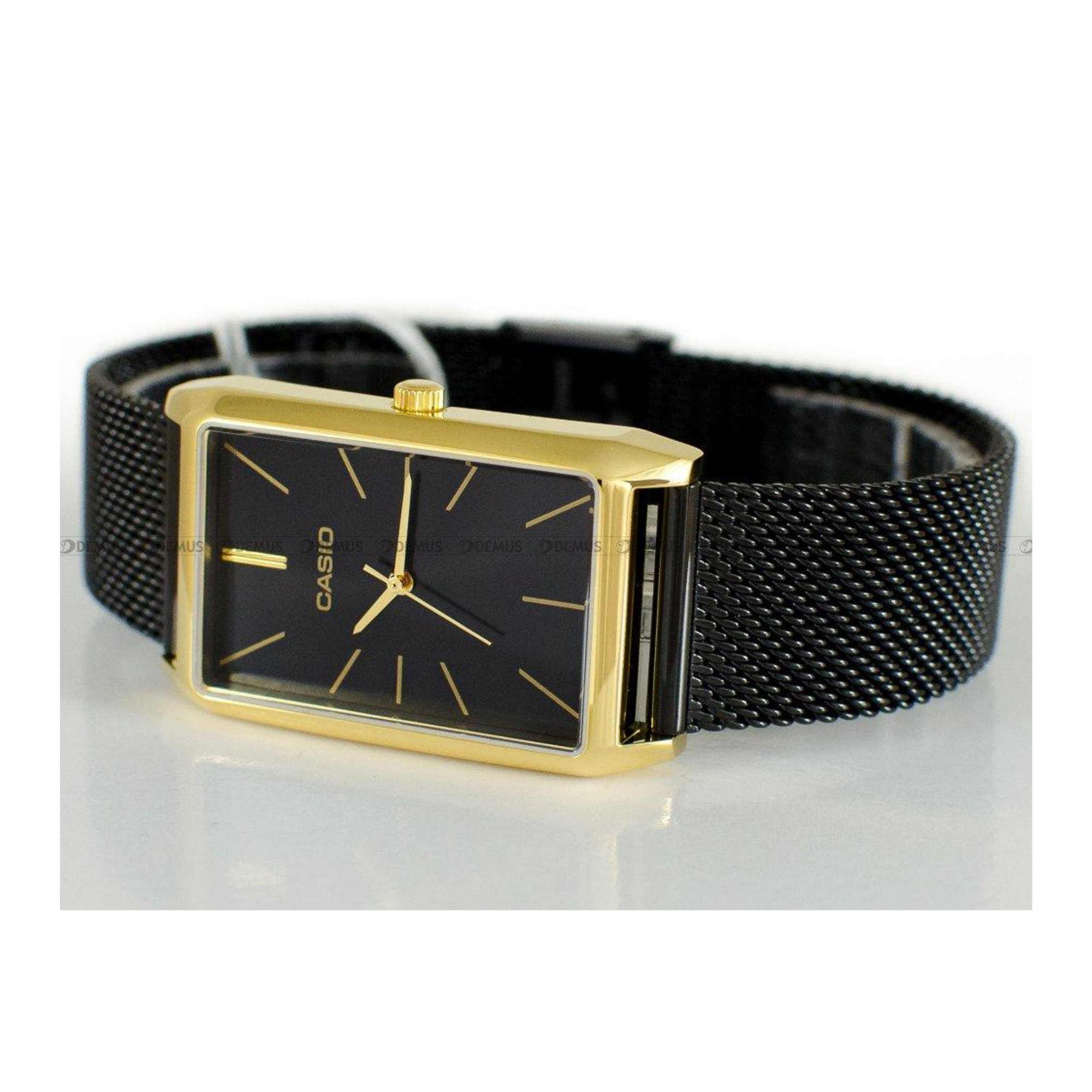 Casio Standard Golden Ladies Stainless Steel Mesh Chain Watch LTP-E156MGB-1ADF