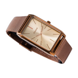 Casio Standard Rose Gold Ladies Stainless Steel Mesh Chain Watch LTP-E156MR-9ADF