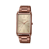 Casio Standard Rose Gold Ladies Stainless Steel Chain Watch LTP-E156R-9ADF
