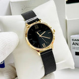 Casio Standard Ladies Mesh Chain Watch LTP-E157MGB-1BDF