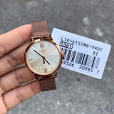 Casio Standard Ladies Mesh Chain Watch LTP-E157MR-9ADF
