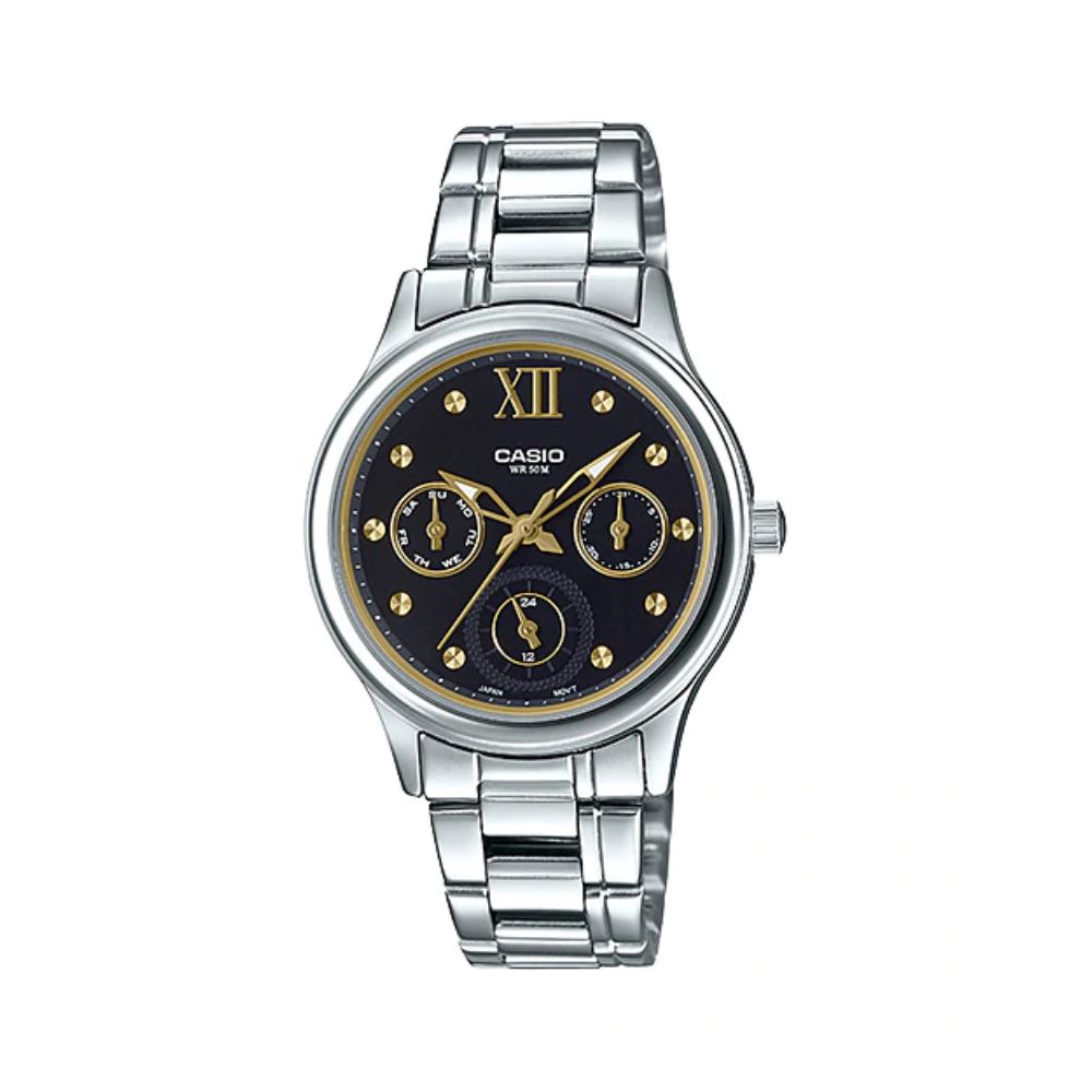 Casio Enticer Multifunction Ladies Chain Watch LTP-E306D-1AVDF