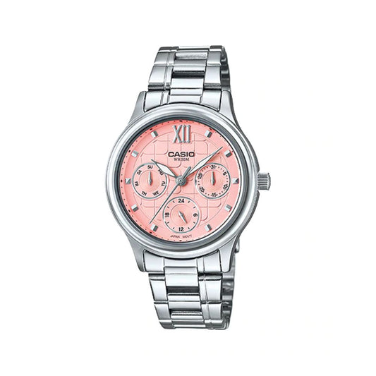 Casio Enticer Multifunction Ladies Chain Watch LTP-E306D-4AVDF