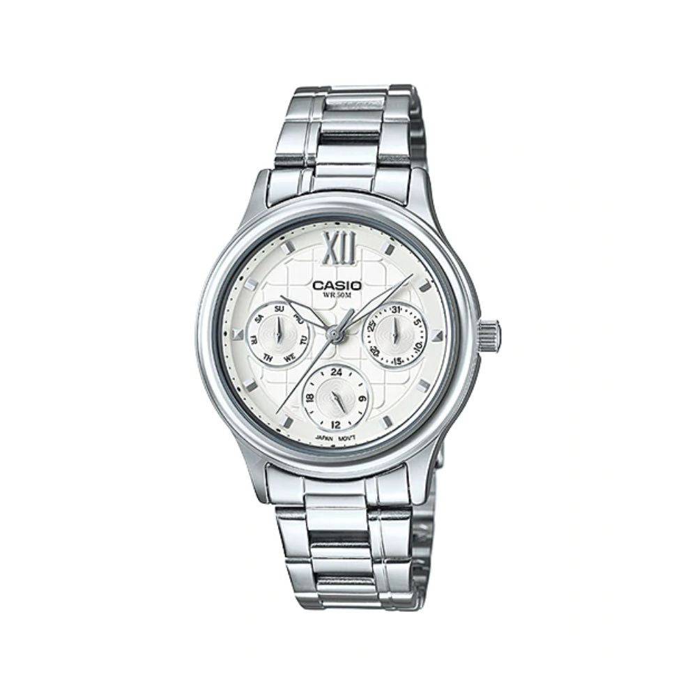 Casio Enticer Multifunction Ladies Chain Watch LTP-E306D-7AVDF