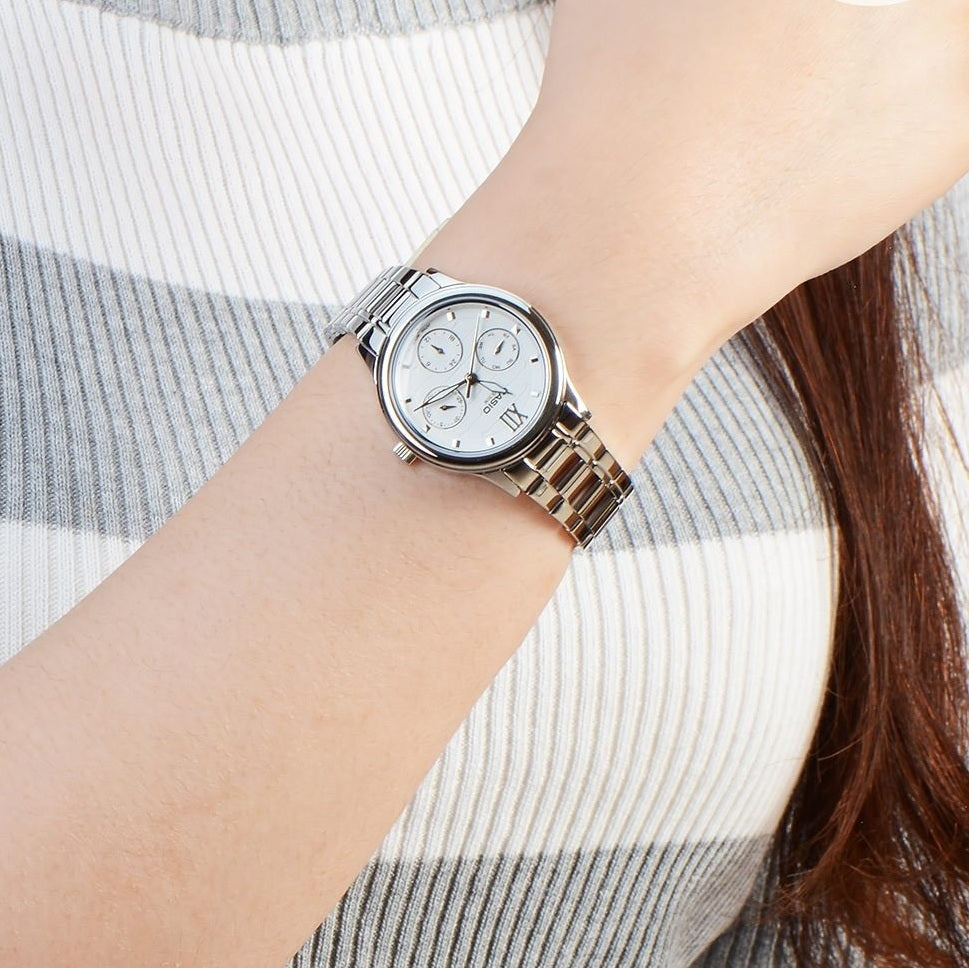 Casio Enticer Multifunction Ladies Chain Watch LTP-E306D-7AVDF