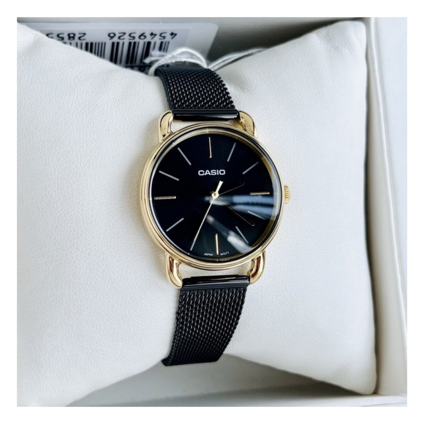 Casio Enticer Ladies Stainless Steel Mesh Chain Watch LTP-E412MGB-1ADF