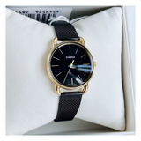 Casio Enticer Ladies Stainless Steel Mesh Chain Watch LTP-E412MGB-1ADF