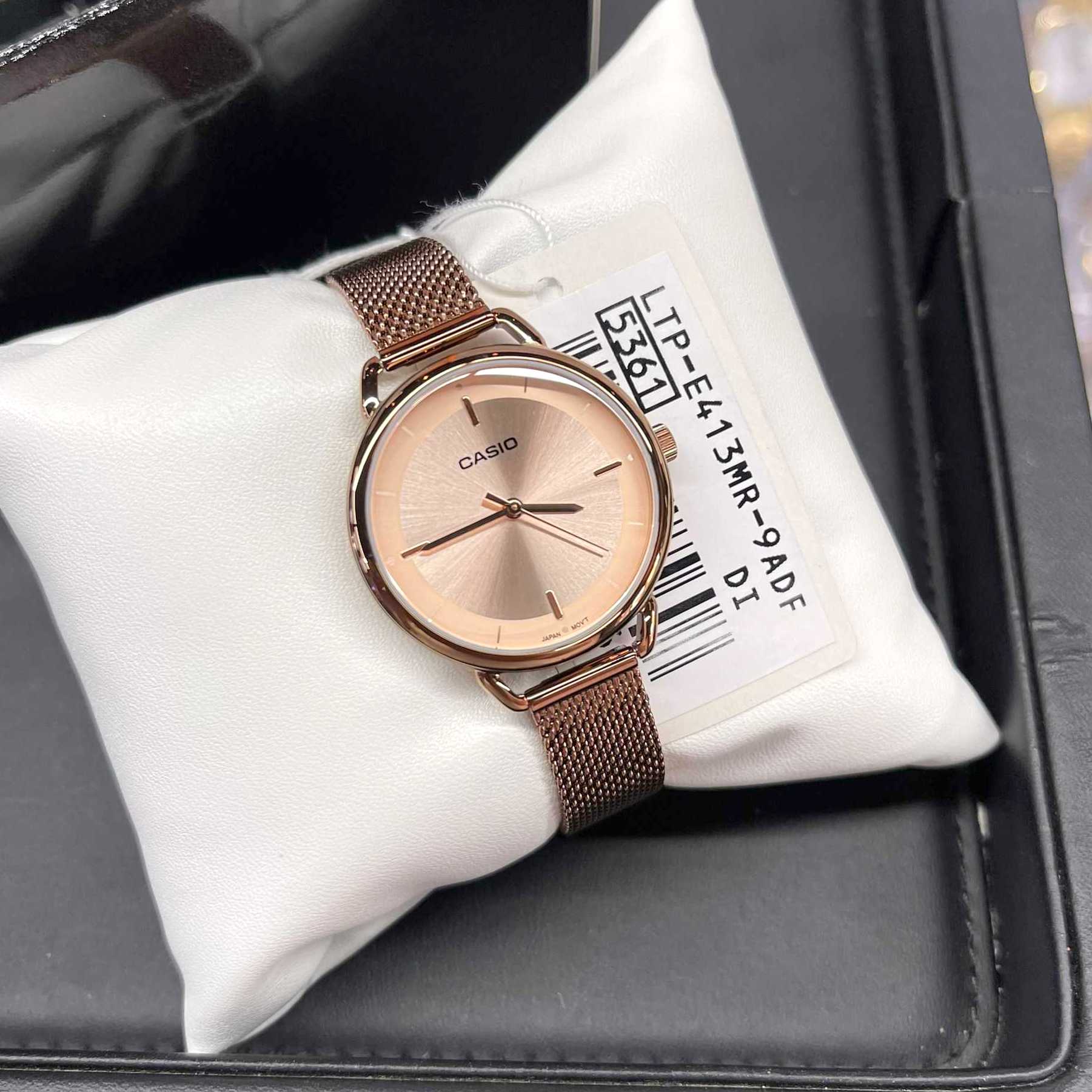 Casio Standard Ladies Mesh Chain Watch LTP-E413MR-9ADF