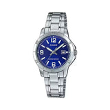 Casio Standard Date Ladies Chain Watch LTP-V004D-2BUDF