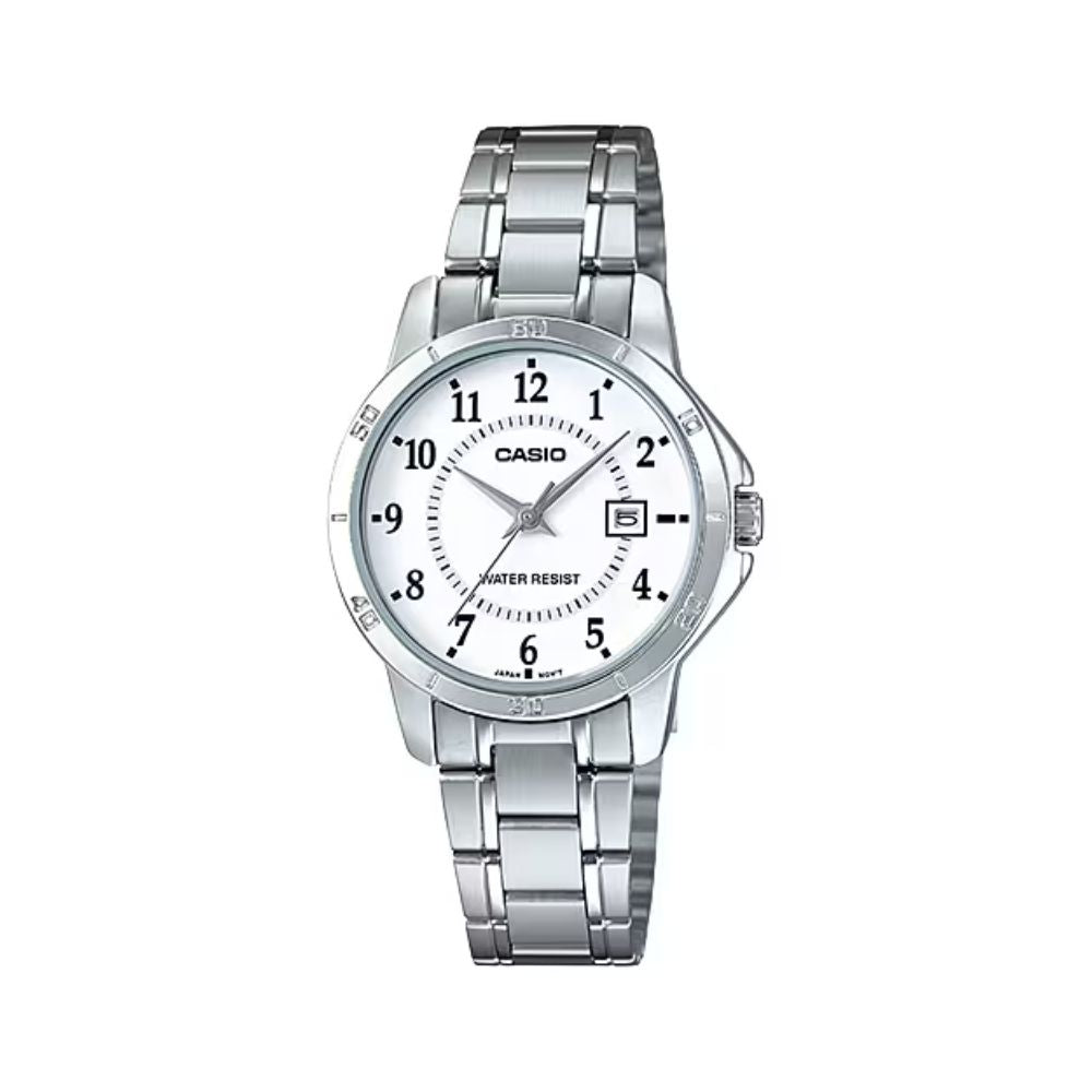 Casio Standard Date Ladies Chain Watch LTP-V004D-7BUDF