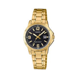 Casio Standard Date Golden Ladies Chain Watch LTP-V004G-1BUDF