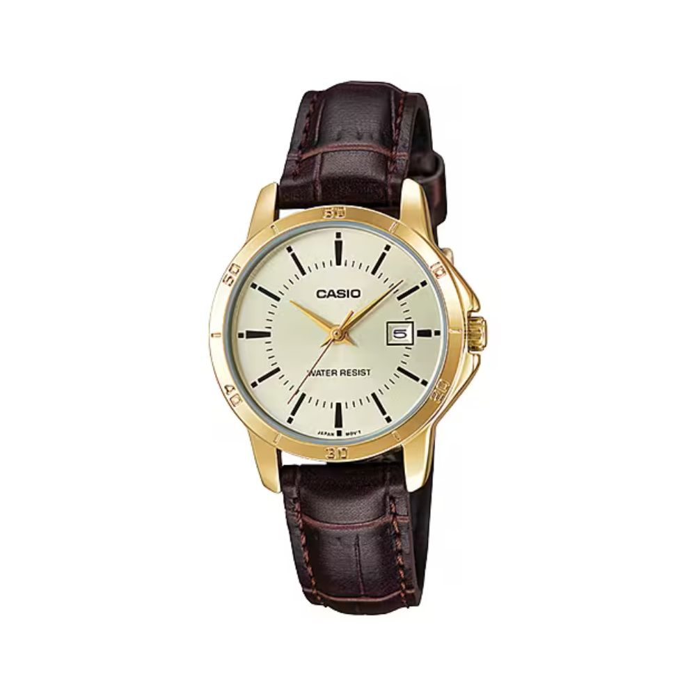 Casio Standard Date Ladies Belt Watch LTP-V004GL-9AUDF