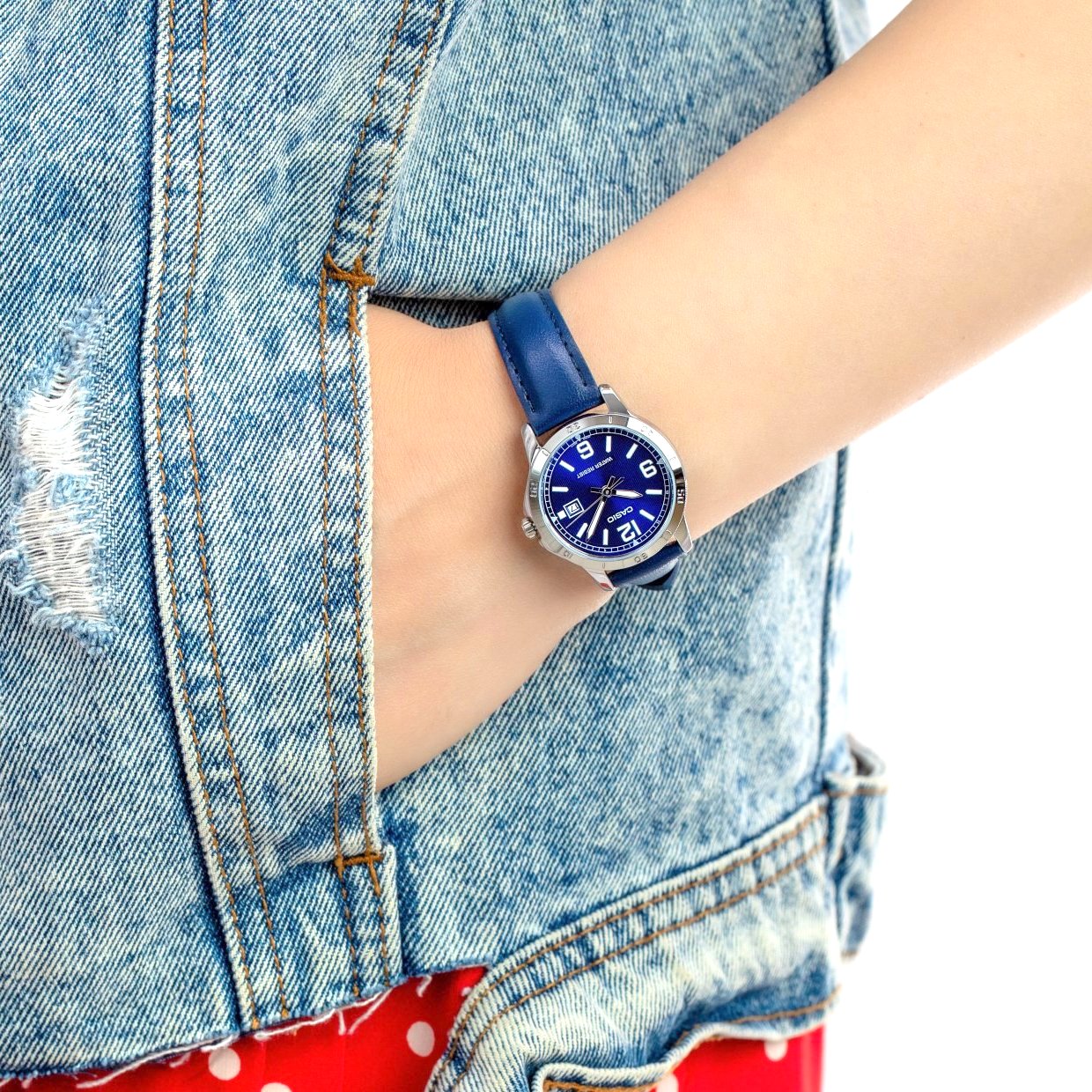 Casio Standard Date Ladies Belt Watch LTP-V004L-2BUDF