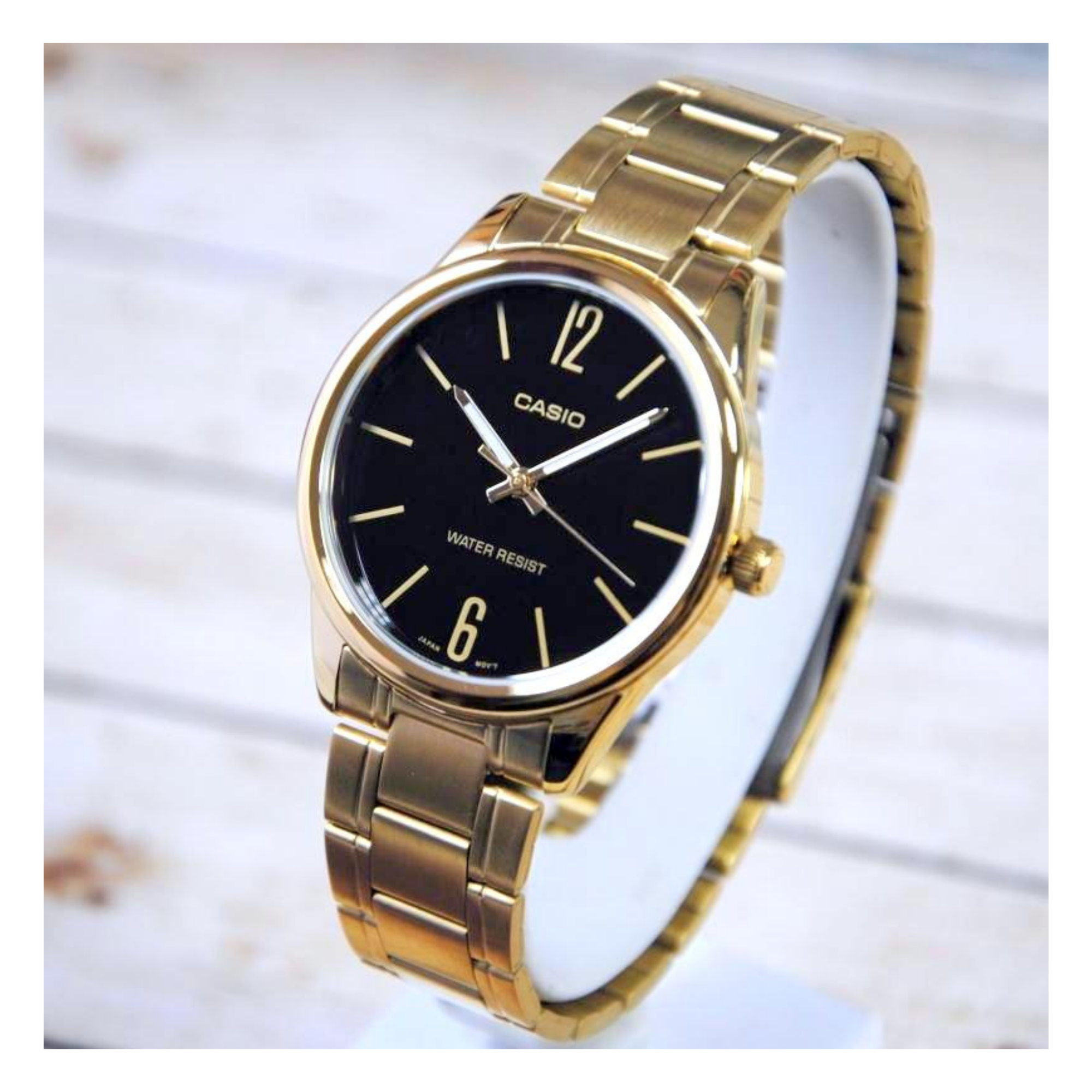 Casio Standard Golden Ladies Chain Watch LTP-V005G-1BUDF