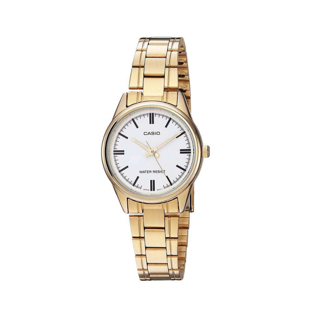 Casio Standard Golden Ladies Chain Watch LTP-V005G-7AUDF
