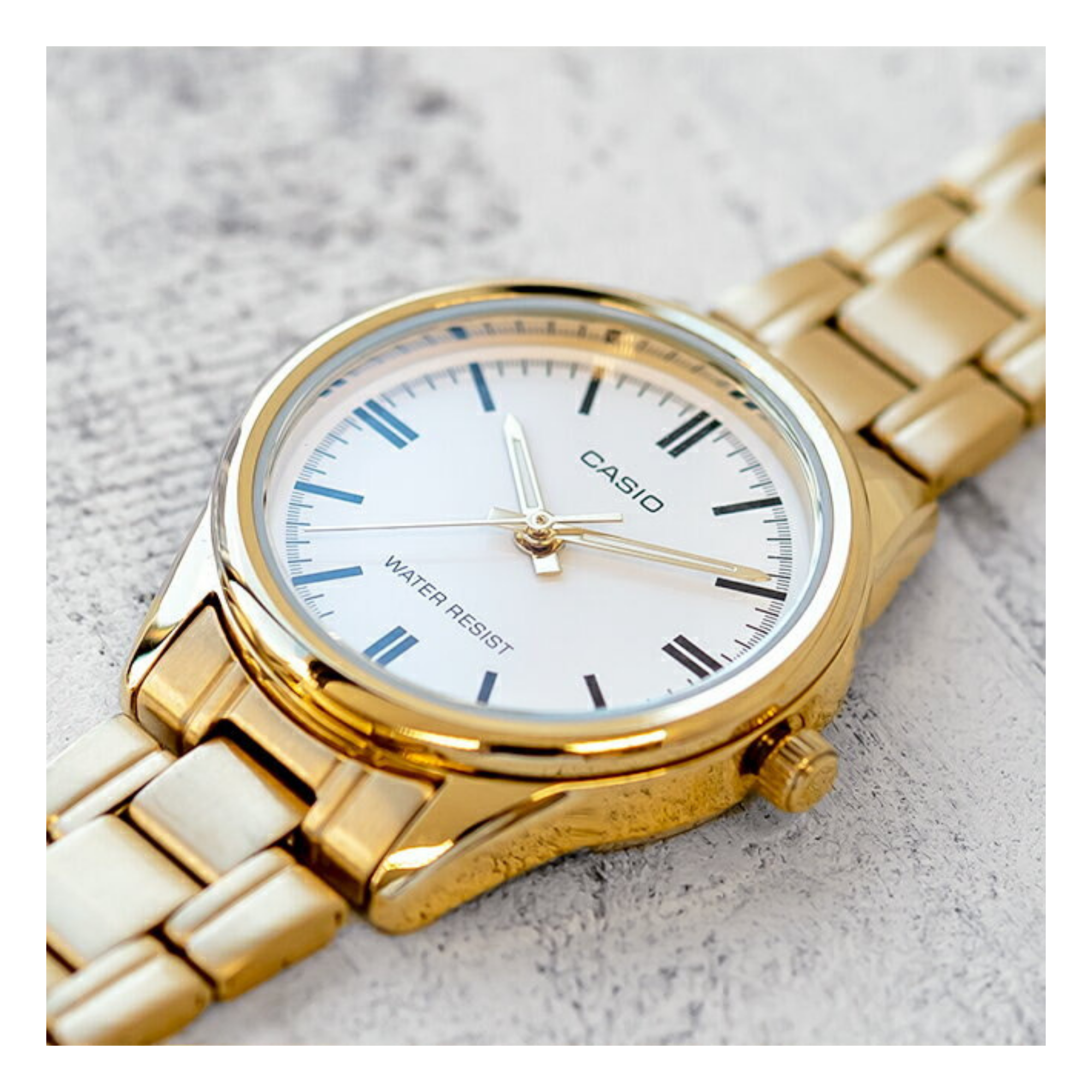 Casio Standard Golden Ladies Chain Watch LTP-V005G-7AUDF
