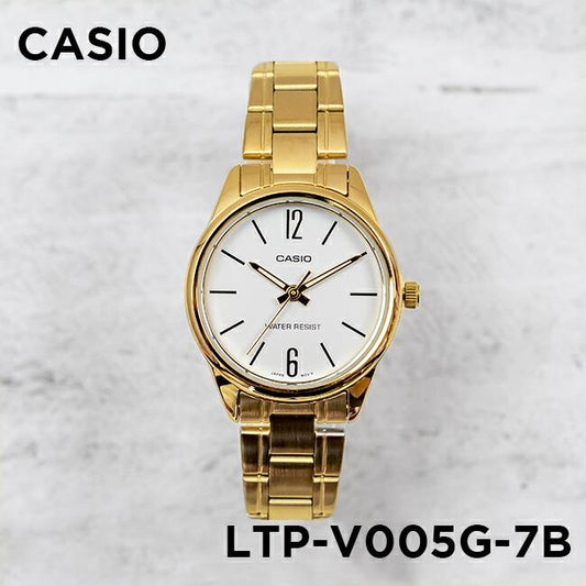 Casio Standard Golden Ladies Chain Watch LTP-V005G-7BUDF
