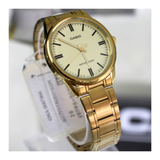 Casio Standard Golden Ladies Chain Watch LTP-V005G-9AUDF