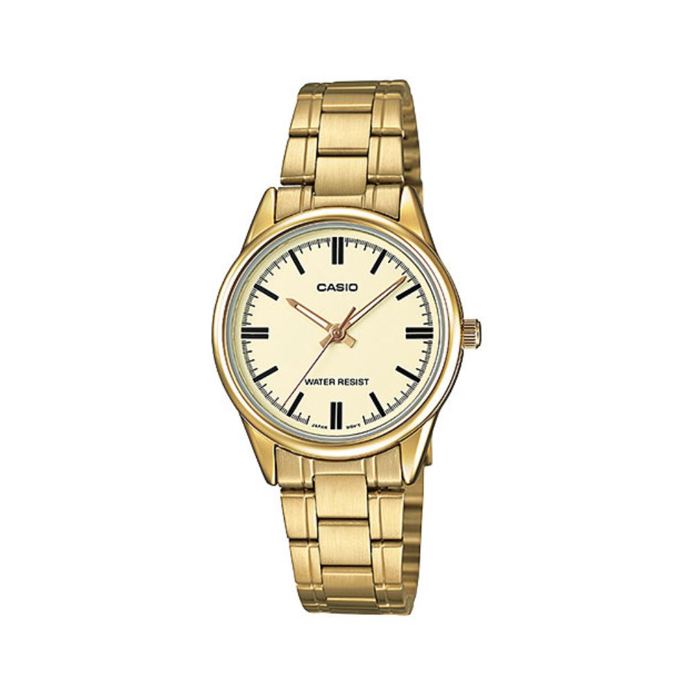 Casio Standard Golden Ladies Chain Watch LTP-V005G-9AUDF