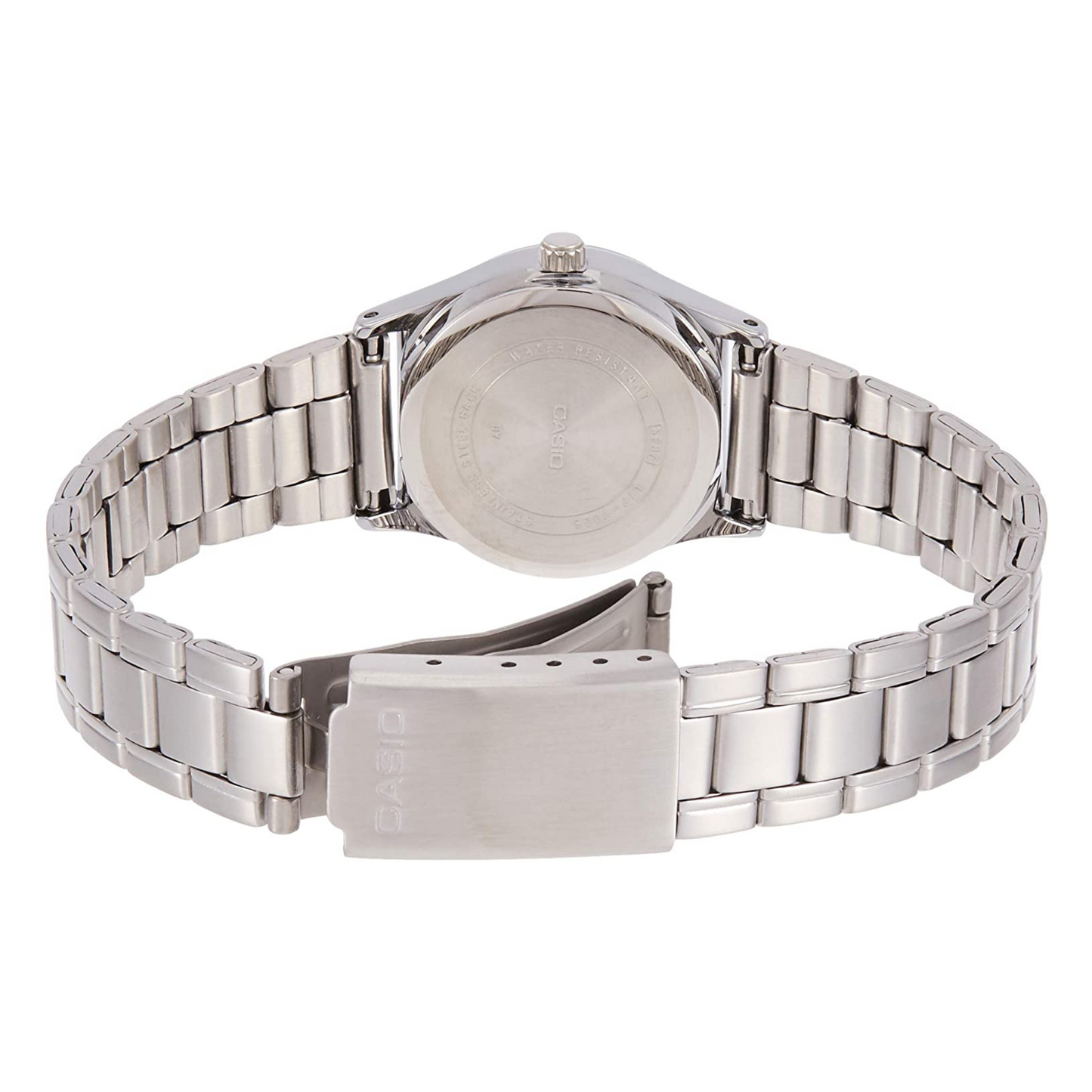 Casio Standard Day Date Silver Ladies Chain Watch LTP-V006D-7B2UDF
