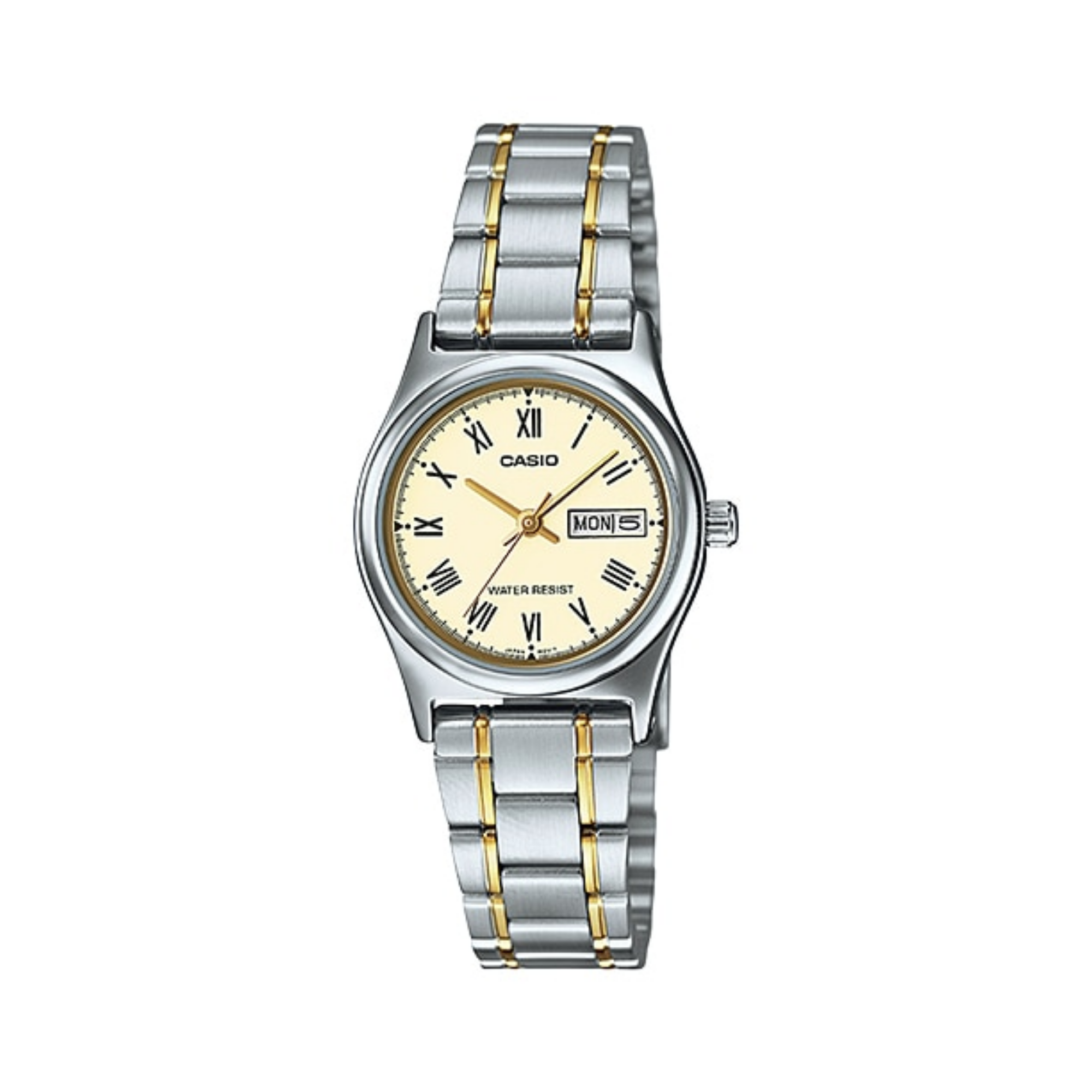 Casio Standard Day Date Ladies Chain Watch LTP-V006SG-9BUDF