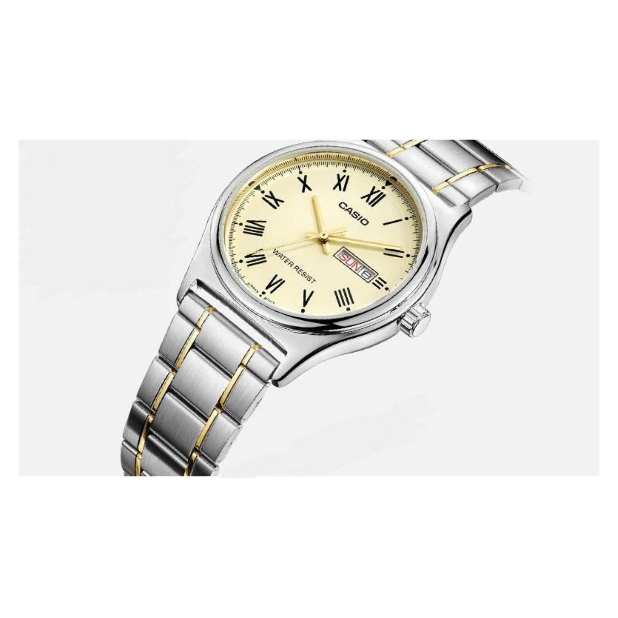 Casio Standard Day Date Ladies Chain Watch LTP-V006SG-9BUDF