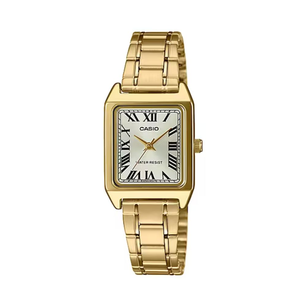 Casio Standard Golden Ladies Chain Watch LTP-V007G-9BUDF