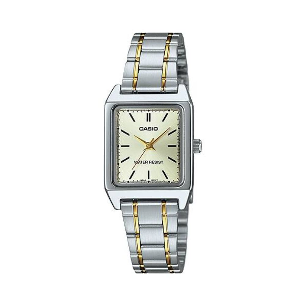 Casio Standard Two Tone Ladies Chain Watch LTP-V007SG-9EUDF