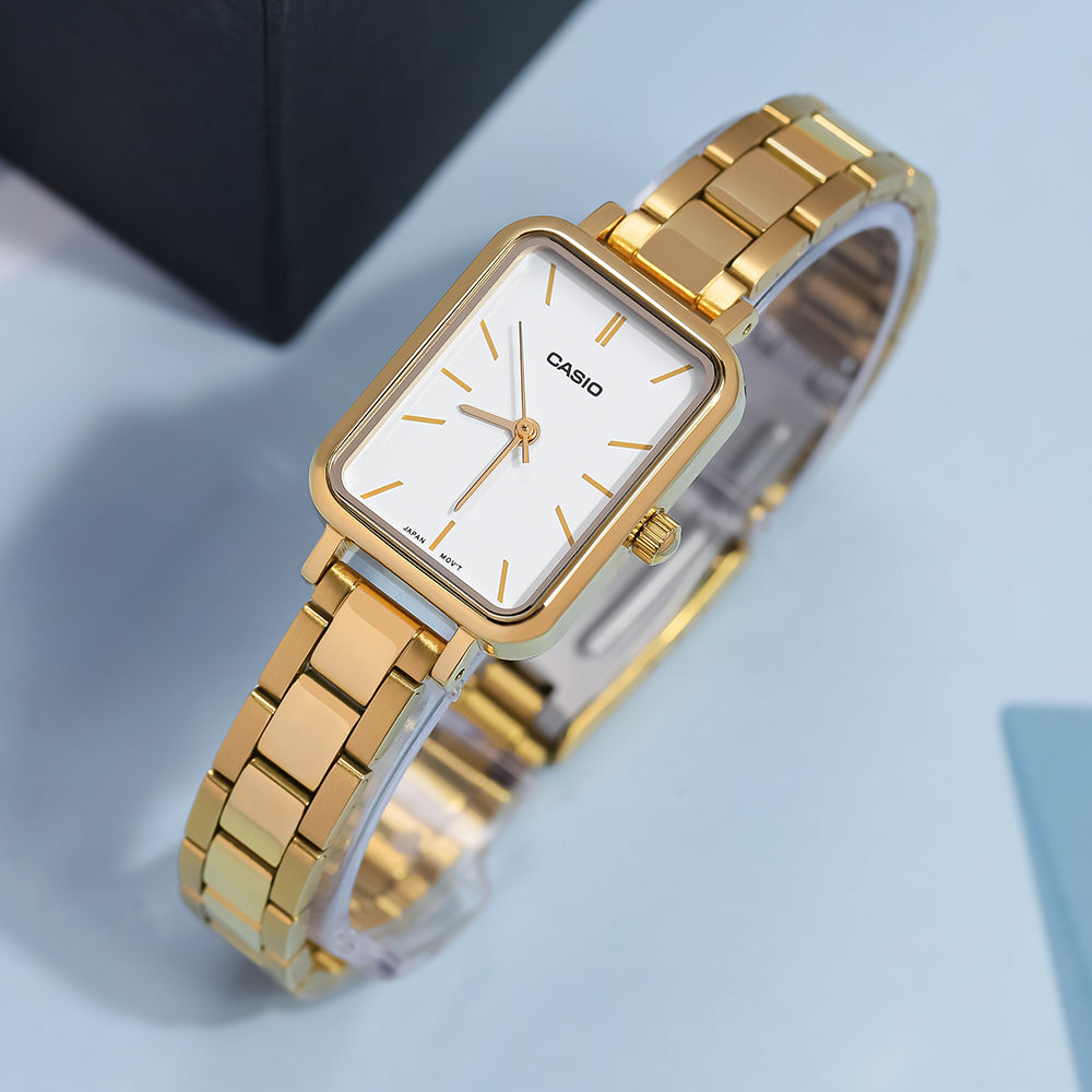 Casio Standard Golden Ladies Chain Watch LTP-V009G-7EUDF