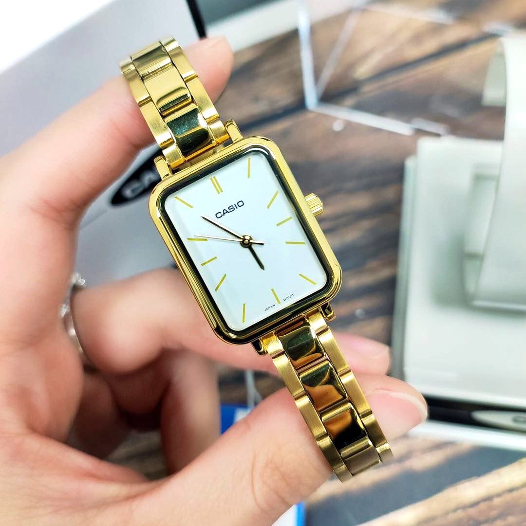 Casio Standard Golden Ladies Chain Watch LTP-V009G-7EUDF