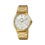 Casio Enticer Multifunction Golden Ladies Chain Watch LTP-V300G-7AUDF