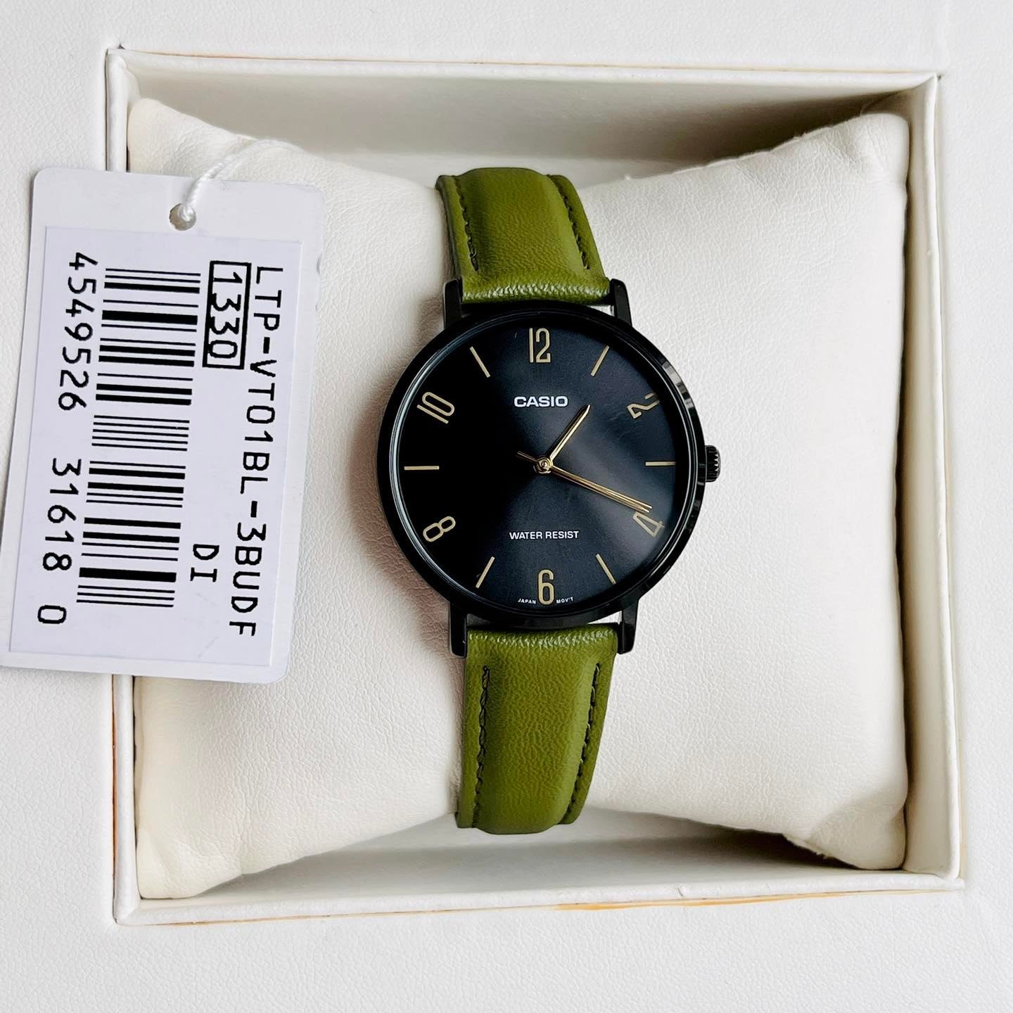 Casio Standard Black Ladies Belt Watch LTP-VT01BL-3BUDF