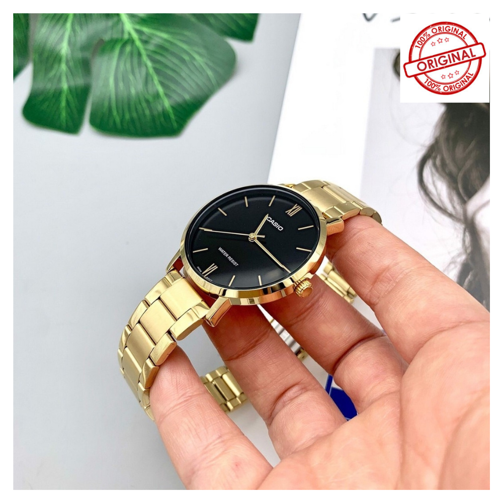 Casio Standard Golden Ladies Chain Watch LTP-VT01G-1BUDF