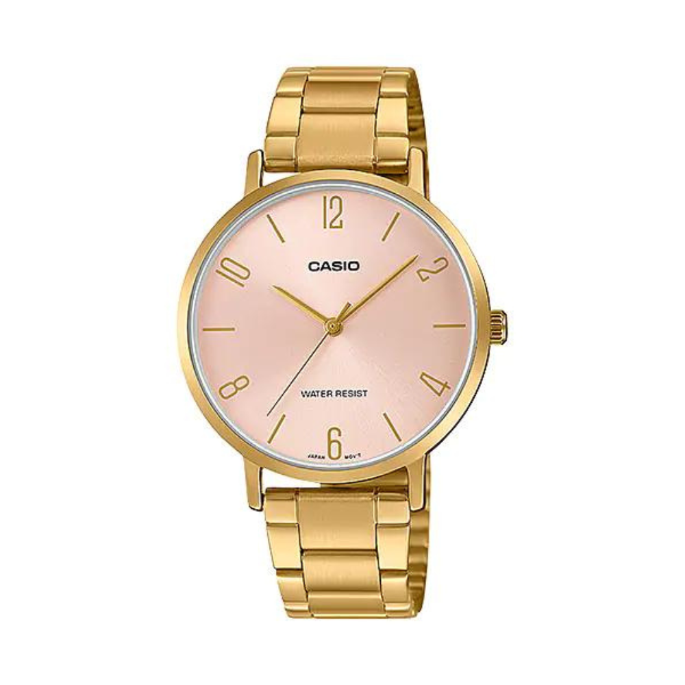 Casio Standard Golden Ladies Chain Watch LTP-VT01G-4BUDF